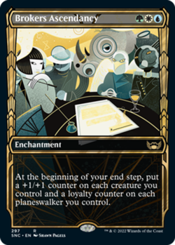 MTG Brokers Ascendancy - Foil - Showcase, Streets of New Capenna, Near Mint, Eng - Image 1