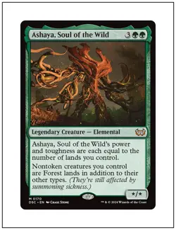 1x Ashaya, Soul of the Wild, Duskmourn Commander, Magic MTG NM - Image 1