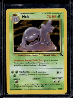 1999 Pokemon Fossil Muk #13/62 - Image 1