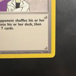 Pokemon Vintage Non-Holo Rare Imposter Professor Oak Base Set 73/102 1999 WotC - Image 4