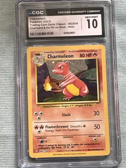 Pokemon TCG Charmeleon 002/034 Trading Card Game Classic Holo - CGC Gem Mint 10 - Image 1