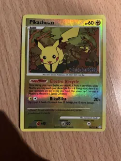Pokemon Pikachu reverse holo 94/123 Diamond & Pearl Mysterious Treasures - Image 1