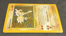 Hitmonlee 07/62 Holo Rare Fossil Unlimited Vintage 1999 Pokemon TCG wotc LP - Image 3