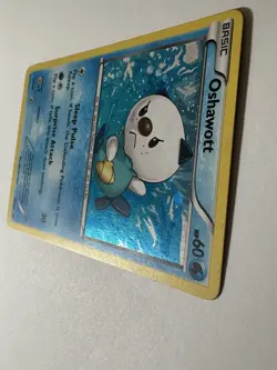 2011 Pokemon TCG Black & White Oshawott Black Star Promo Holo Rare BW08 LP - Image 3
