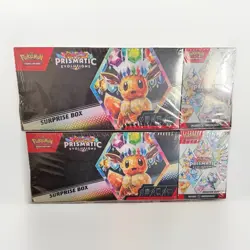 TWO Sam’s Club Pokemon Prismatic Evolutions Surprise Box & Booster Bundle - Image 1