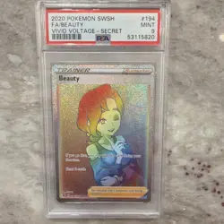 2020 POKEMON SWSH VIVID VOLTAGE BEAUTY 194/185 PSA 9 - Image 1