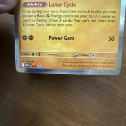 Pokemon TCG (prerelease) Lunatone MEP 004 Promo ME01: Mega Evolution Promo LP - Image 2