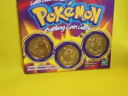 1999 Pokemon Battling Coin Game 3 Coins Opened /case 03 - Image 3