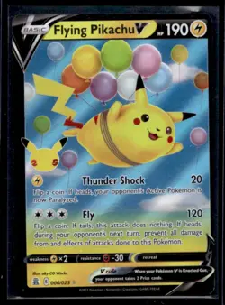 2021 Pokemon SWSH Celebrations Flying Pikachu V #006/025 - Image 1