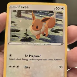 Eevee Pokemon SWSH190 Black Star Promo With HD Swirl - Image 3