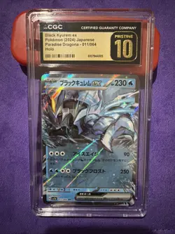Pokemon TCG CGC Pristine 10 Black Kyurem Ex 011/064 Paradise Dragona JPN 2024 - Image 1