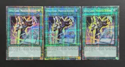 2025 YUGIOH MP25 1ST ED STARLIGHT RARE SPELL CARD MONSTER REBORN X3 NM SET - Image 1