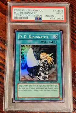 2004 Yu-Gi-Oh! IOC #AE039 D.D. Designator 1st Asian/English PSA 9 - Image 1