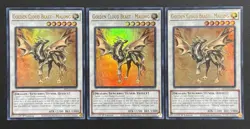 2024 YUGIOH MP24 ULTRA RARE GOLDEN CLOUD BEAST MALONG X3 NM SET - Image 1