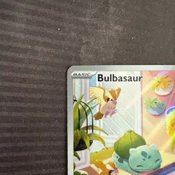 Pokemon TCG Bulbasaur Stellar Crown Illustration Card 143/142 - Image 2
