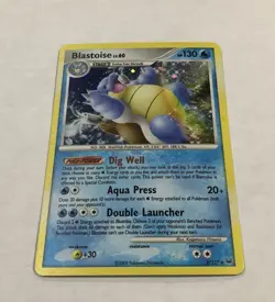 Pokemon BLASTOISE Card 2/127 Holo Rare Platinum LP English Light Play TCG - Image 2
