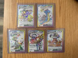 Pokemon TCG Lot of 5 Tera Full Art Cards Lot NM - Image 1