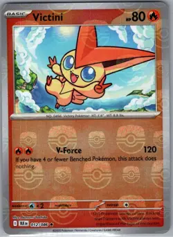 Victini (Master Ball Pattern) 012/086 SV: Black Bolt - Pokemon Card - NM - Image 1