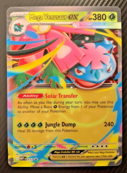 Pokemon TCG Mega Venusaur ex #013 Black Promo Star Jumbo Oversized Card 3D - NM - Image 1
