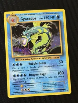 Pokemon Gyarados Holo Rare TCG Card 34/108 Evolutions Mint Condition - Image 1