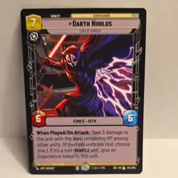 Star Wars Unlimited Darth Nihilus Legendary Card Secrets Of Power 244/264 - Image 1