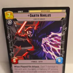 Star Wars Unlimited Darth Nihilus Legendary Card Secrets Of Power 244/264 - Image 3