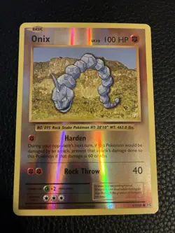 Pokemon TCG Onix Evolutions Reverse Holo Card 61/108 - Image 1