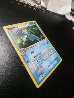 Pokemon TCG Vaporeon 6/17 Pop Series Promos, Holo Rare Card - Image 1