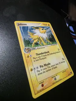 Pokemon Jolteon TCG 3/17 Rare Holo Pop Series 3 Promo Card - Image 1