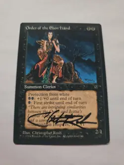 Order Of The Ebon Hand SIGNED By Chris Rush Magic the Gathering - Image 1