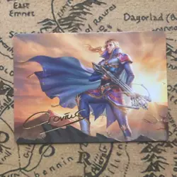 GOLD SIGNATURE Edgar, Master Machinist 27/53 Final Fantasy Art Series MTG - Image 1
