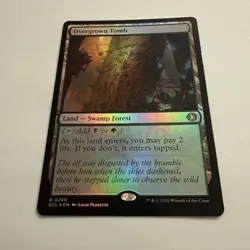 Overgrown Tomb FOIL 266 Lorwyn Eclipsed ECL MTG Rare Land Unplayed MINT Paquette - Image 3