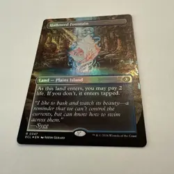 Hallowed Fountain FOIL Borderless 347 Lorwyn Eclipsed ECL MTG Rare Land Unplayed - Image 2