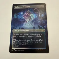 Hallowed Fountain FOIL Borderless 347 Lorwyn Eclipsed ECL MTG Rare Land Unplayed - Image 3