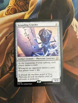 MTG Magic the Gathering: Foundations: Scrawling Crawler #0132 Rare - NM - Image 1