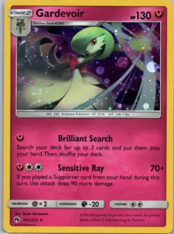 Pokemon TCG Gardevoir 141/214 Lost Thunder Cosmos Holo NM - Image 1
