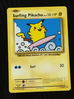 Surfing Pikachu - Rare - Pokemon Card - XY Evolution Set - 111/108 - Image 1