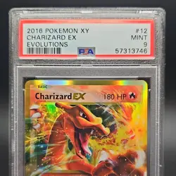 Pokemon Charizard ex Evolutions Ultra Rare EX Holo 12/108 PSA 9 2016 - Image 1