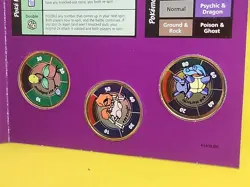 1999 Pokemon Battling Coin Game 3 Coins Opened /case 08 - Image 5
