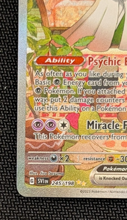 2023 Pokemon Scarlet and Violet Gardevoir ex 245/198 Special Illustration Rare - Image 5