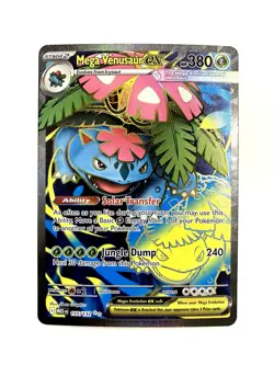 Mega Venusaur ex 155/132 Me01: Mega Evolution Full Art Ultra Rare Pokemon TCG NM - Image 1