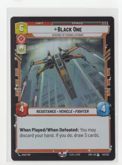 Star Wars Unlimited Black One 147/252 Foil Spark Of Rebellion Nm - Image 1