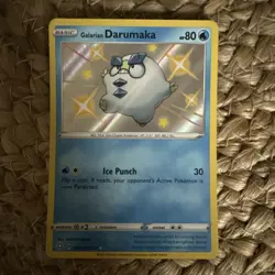 Galarian Darumaka - SV023/SV122 Shining Fates SHINY Holo Rare Pokemon - NM/MINT - Image 1