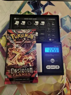 VERY HEAVY! 22.55 Gram Obsidian Flames Pokemon TCG Factory Sealed Booster Pack! - Image 1