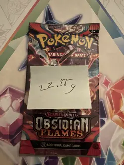 VERY HEAVY! 22.55 Gram Obsidian Flames Pokemon TCG Factory Sealed Booster Pack! - Image 2