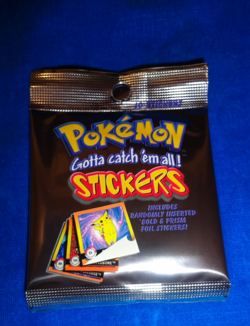 1999 Nintendo Artbox Pokemon Stickers Pack Series 1 Factory Sealed 10 Stickers - Image 1
