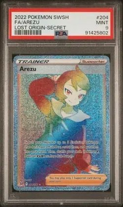 Pokemon TCG Arezu Sword & Shield - Lost Origin 204/196 Regular Secret Rare Psa 9 - Image 1