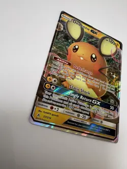 Pokemon Dedenne GX Ultra Rare SM-Unbroken Bonds Full Art Holo 57/214 English - Image 2