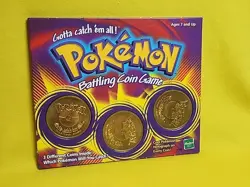 1999 Pokemon Battling Coin Game 3 Coins Opened /case 07 - Image 2