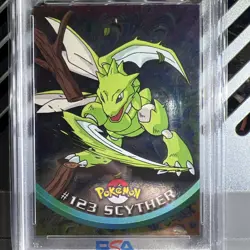 🔥PSA 9🔥 - 2000 Topps Pokemon TV Animation Series 3 Silver Foil Scyther #123 - Image 3